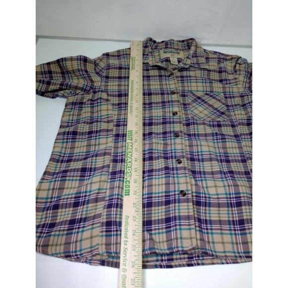 STORMY KROMER Plaid Flannel Long Sleeve WOMENS Size 2XL 100% Cotton Made in USA - Picture 5 of 7